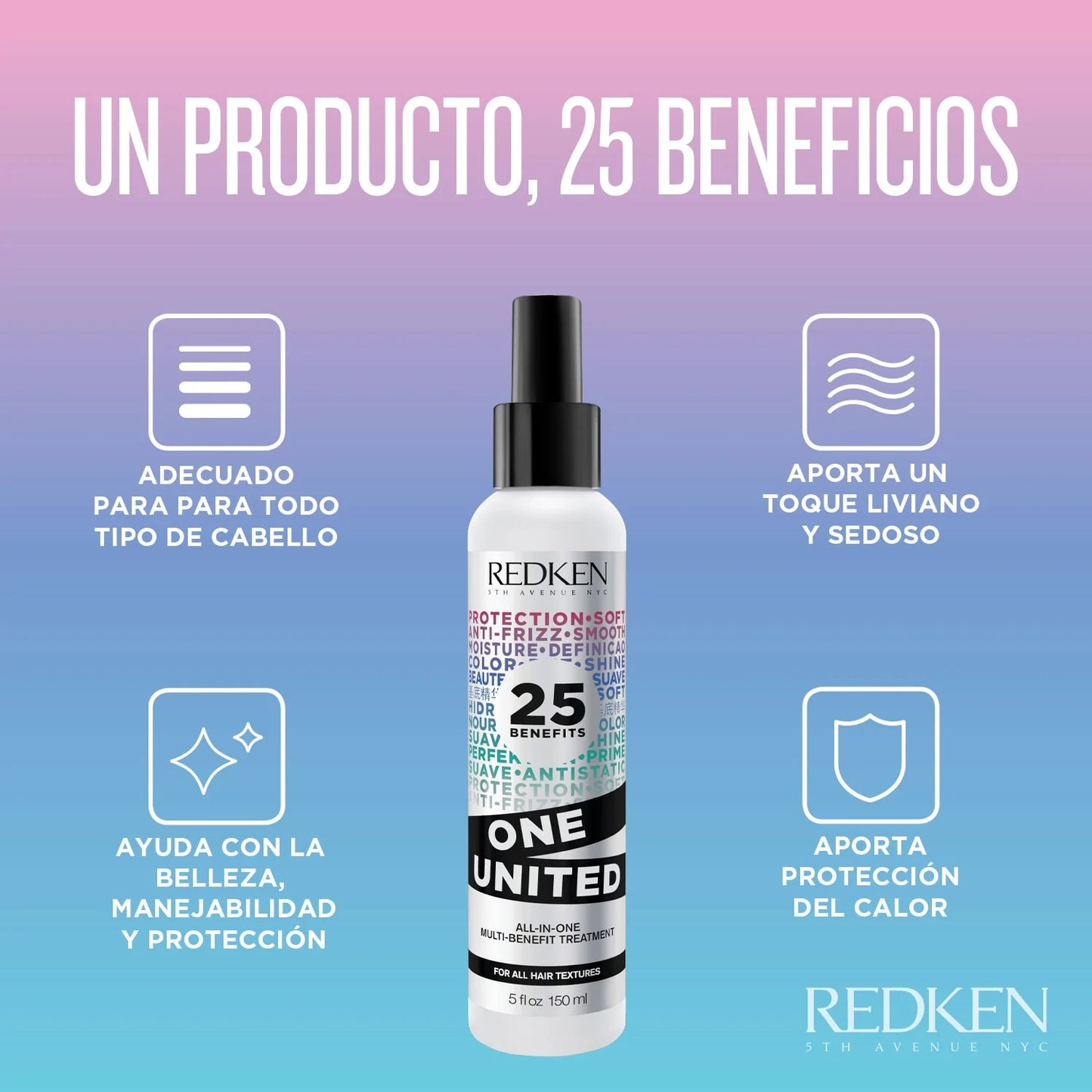 REDKEN ONE UNITED 25 BENEFICIOS