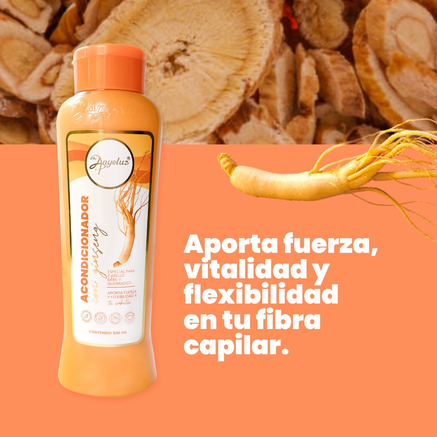ANYELUZ GINSENG ACONDICIONADOR 500ML