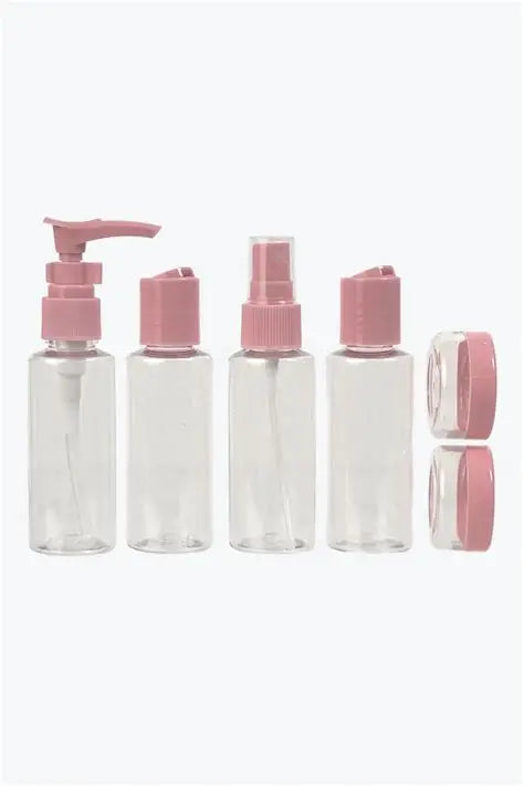 YOI BOTELLAS SET TRAVEL NEGRO X8