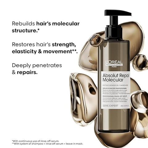 L'OREAL ABOLUT REPAIR MOLECULAR SERUM 250ML