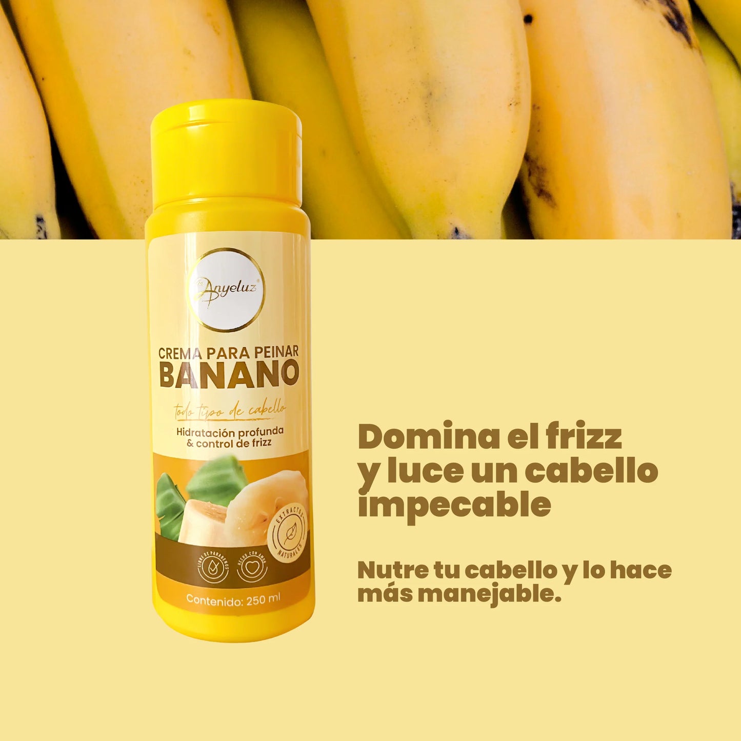 ANYELUZ CREMA DE PEINAR DE BANANO 250ML