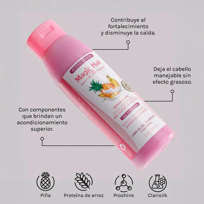 MAGIC HAIR DUO BANANA SHAMPOO Y ACONDICIONADOR 500ML