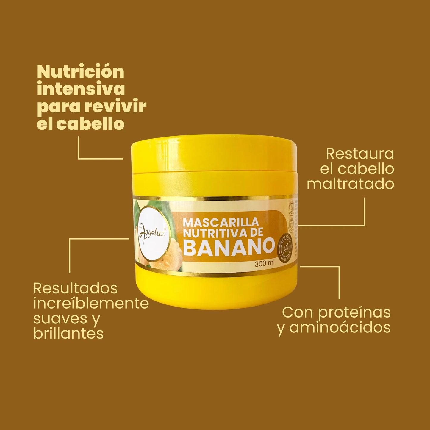 ANYELUZ MASCARILLA DE BANANO 300ML