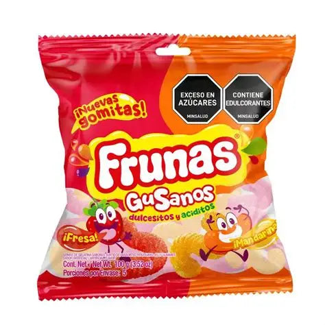 GOMITAS FRUNAS GUSANOS SABOR FRESA