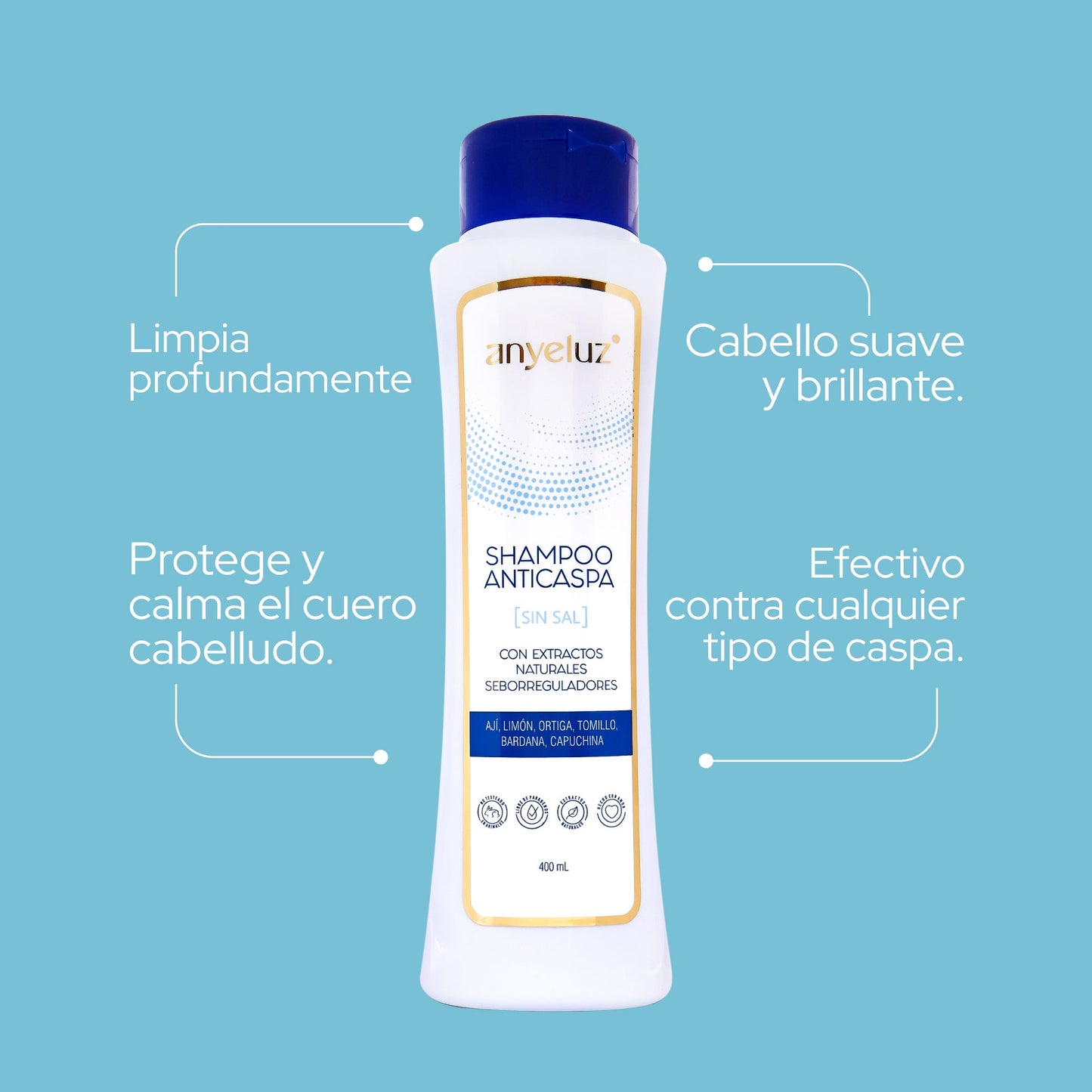 ANYELUZ SHAMPOO CASPA 400ML