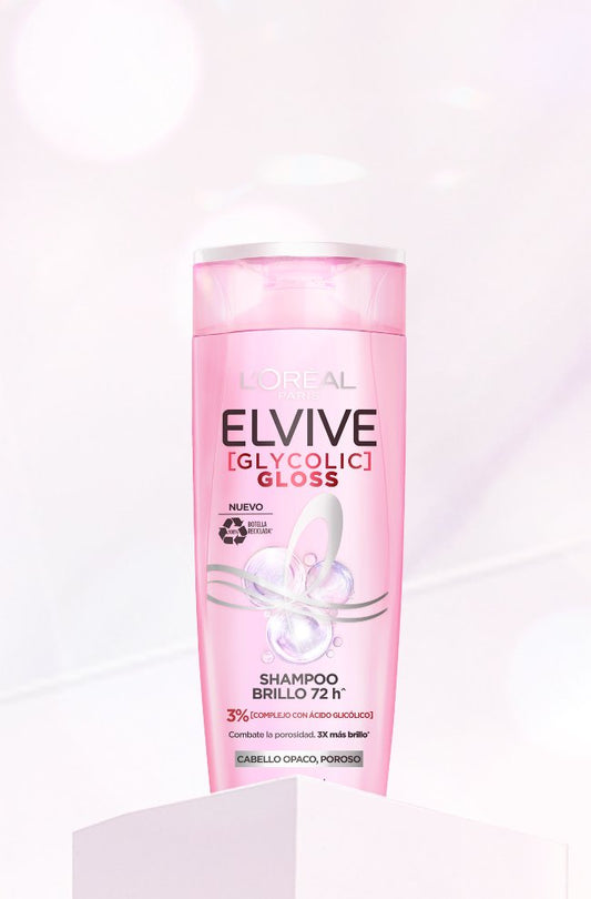 L'OREAL ELVIVE GLYCOLIC GLOSS SHAMPOO 400ML