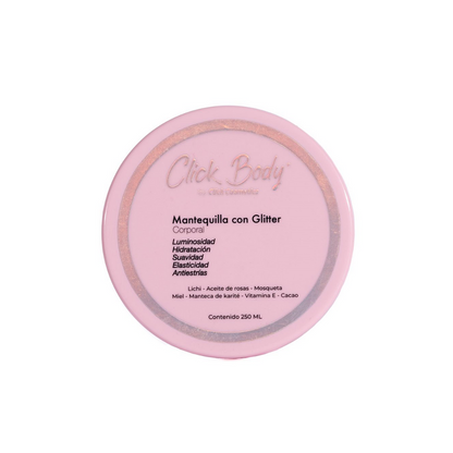 CLICK HAIR MANTEQUILLA CON GLITTER CORPORAL 250ML
