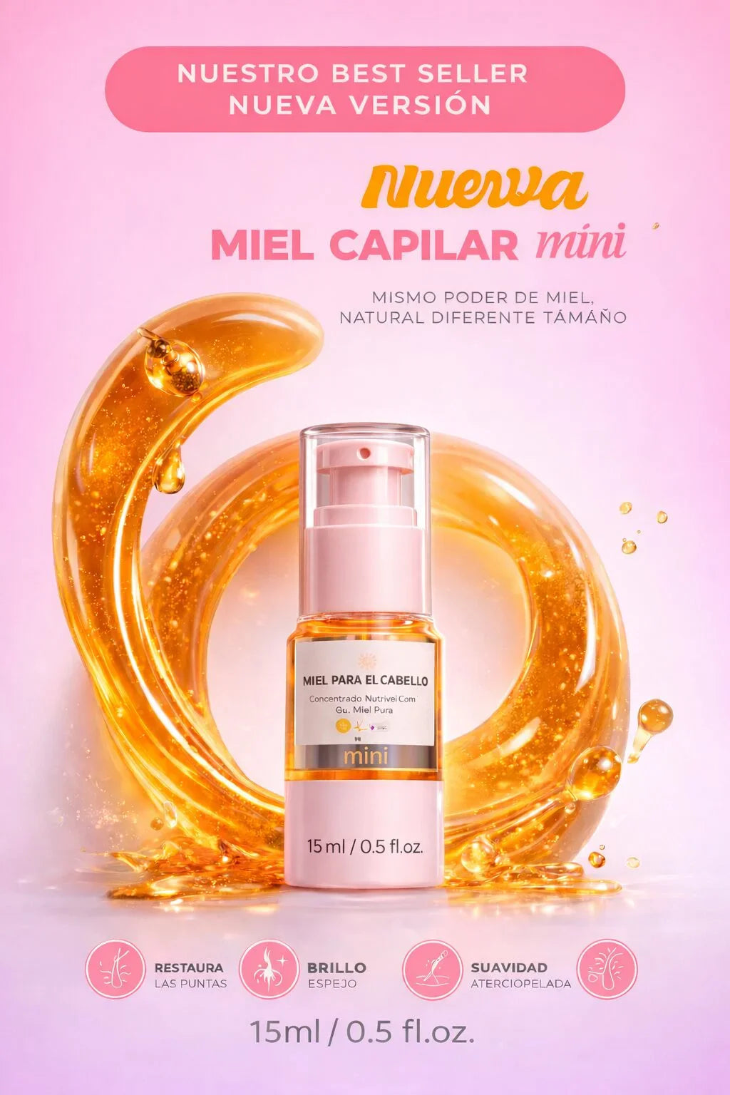 CLICK HAIR MIEL PARA EL CABELLO 20ML
