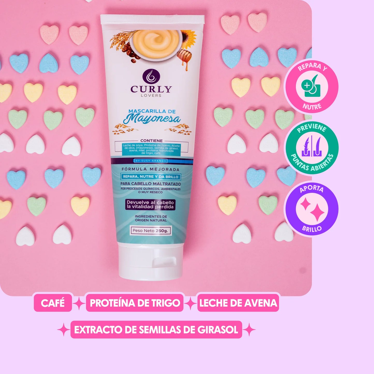 CURLY LOVERS MASCARILLAS