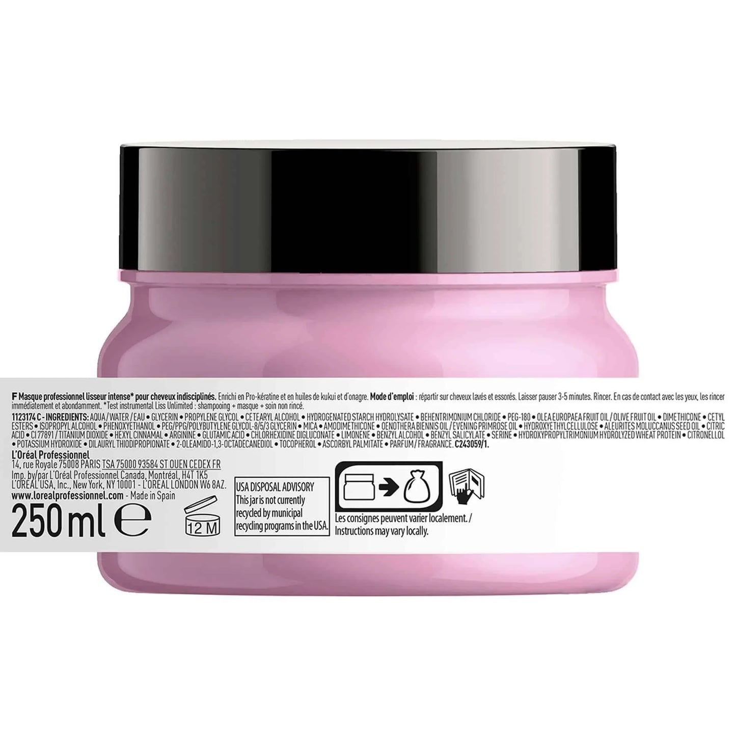 L'OREAL LISS UNLIMITED MASCARILLA 250ML